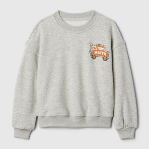 Толстовка из французского трикотажа с принтом машин Gap, серый