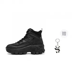 SKECHER STREET высокие кеды женские black Skechers, черный+Giveaway (Panda Charm)
