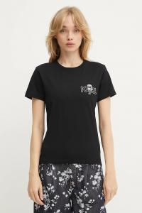 Хлопковая футболка Karl Lagerfeld, черный