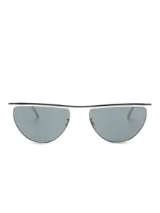 Геометрические солнцезащитные очки X Khaite 1984C Oliver Peoples, серебристый