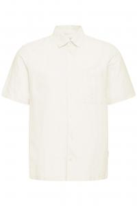 Casual Friday Рубашка на пуговицах 'CFAaberg Structured' прямого кроя в белом цвете