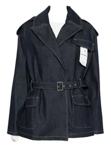 Джинсовая куртка с клапанными карманами и поясом LOIS JEANS, синий