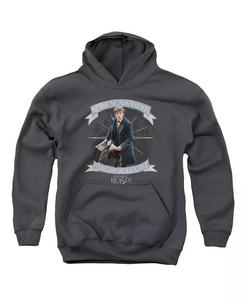 Молодежная толстовка с капюшоном Newt Scamander Fantastic Beasts, серый