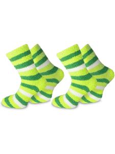 Носки normani 2 Paar Kuschel Ringel, зеленый