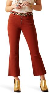 Джинсы Ariat High-Rise Jazmine Flare in Burgundy, бордовый