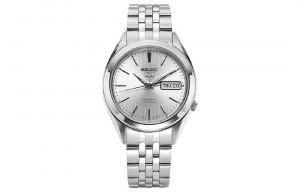 SEIKO Часы 5 Automatic Mechanical Movement Stainless Steel Strap Watch Men's Watch Silver Dial