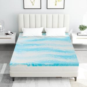 Наматрасник из гелевой пены с эффектом памяти Blorly 2 дюйма, голубой