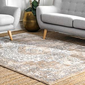nuLOOM, 61 x 244 см, Vintage Medallion Thea Дорожка, Beige