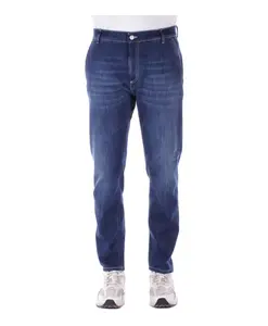 Джинсы с синим логотипом, стандартный крой. Dondup, синий