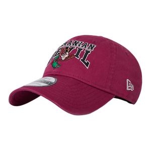 New Era Хлопковая бейсболка унисекс белая, Cherry Red