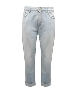 Джинсовые брюки с высокой талией, производство Италия. Department Five, синий