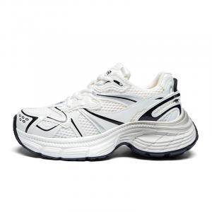 ZHR Женские низкие массивные кроссовки бело-черные, цвет White Black[All-Season]