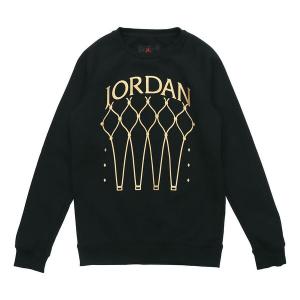 Толстовка Air Jordan Fleece Knit Round Neck Hoodie Men's Black, черный