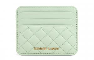 Кардхолдер из искусственной кожи, мини-кошелек для женщин, разноцветный Charles&Keith, mint зеленый mint зеленый