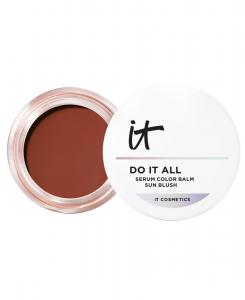 Сыворотка-бальзам для волос Do It All, солнцезащитный крем-бронзер IT Cosmetics, цвет deep terracotta