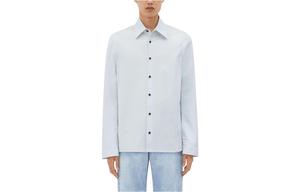 Рубашка мужская пыльно-синяя Bottega Veneta, синий