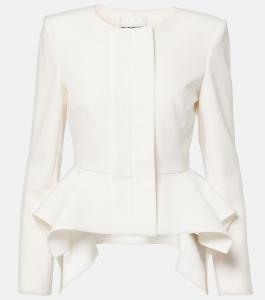 Креповый жакет Roland Mouret, кремовый