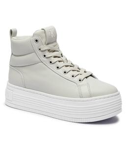 Кожаные кроссовки CALVIN KLEIN JEANS, экрю