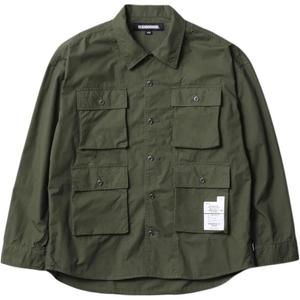 Длинный рукав рубашка NEIGHBORHOOD, оливковый