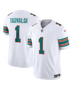 Мужские кроссовки Tua Tagovailoa White Miami Dolphins Alternate Vapor F.U.S.E. Ограниченный Джерси Nike