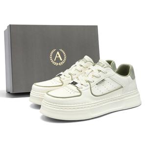 AOKANG Кроссовки для скейтбординга Air Force One Series, мужские, низкие, цвет: белый, зеленый, черный, белый