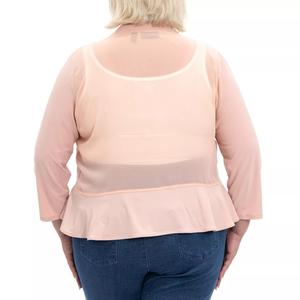 Матовое сетчатое болеро размера плюс Nina Leonard Nina Leonard, темно-синий