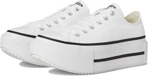 Кроссовки Converse Unisex Chuck Taylor All Star Lift Double Stack, White/Black/White