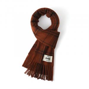 Jeep Искусственный кашемировый вязаный шарф унисекс, Caramel