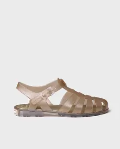 Сандалии женские резиновые с пряжкой Toni Pons, золото