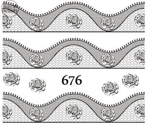 Водные наклейки для ногтей - №676, Raisin
