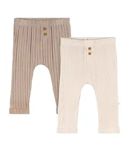 Комплект из 2 штанишек для мальчиков, синие, 3–6 месяцев Just Born, коричневый/бежевый