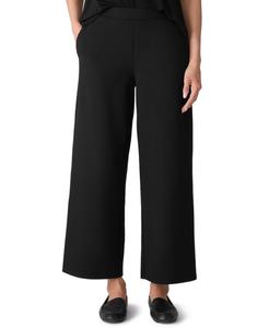 Женские широкие брюки до щиколотки Eileen Fisher, Black
