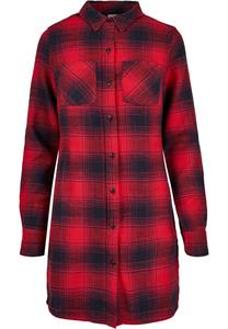 Платье-рубашка Urban Classics, цвет marine blue/Red