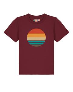 Рубашка watabout.kids Retro Sunset Ocean, бордовый