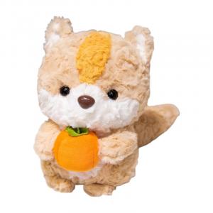 Brangdy Плюшевая игрушка мультяшный милый пушистый лис и белка 24см высота