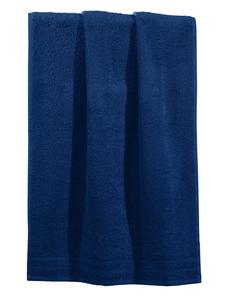 Erwin Müller Велюровое махровое полотенце Heidelberg темно-синего цвета
