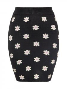 Мини-юбка myMo, цвет schwarz creme lila