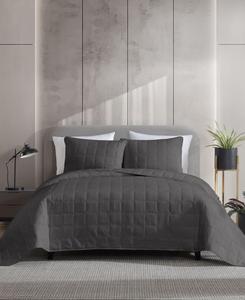 Однотонный комплект постельного белья из 3 предметов с эффектом потертости, размер King Kenneth Cole New York, Soft Charcoal