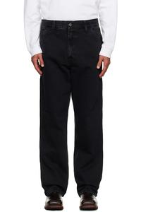 Carhartt Work In Progress Черные джинсы с одним коленом