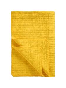 Хлопковое одеяло с вышивкой крестиком желтого цвета IB Laursen