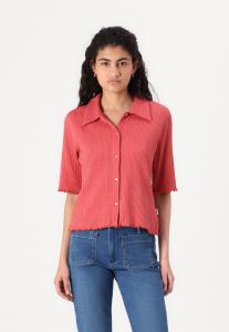 Блузка на пуговицах SMOCKED SHIRT Wrangler, темно-красный