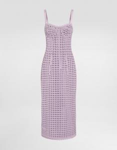 Вязаное крючком бандо-платье Dolce & Gabbana, мультиколор