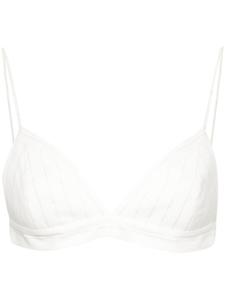 Укороченный топ-бралетт с треугольными чашками Alex Perry, белый