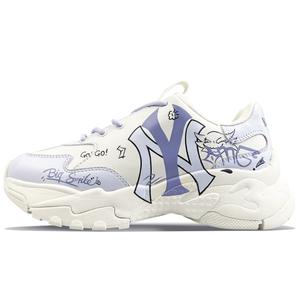 Кроссовки MLB Big Ball Chunky Chunky Sneakers Unisex Low-top White, сиреневый/фиолетовый/белый