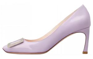 Туфли-лодочки с пряжкой, украшенные тромпетом Roger Vivier, Purple