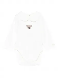 Боди с вышивкой коалы и воротником "питер пэн" Donsje, белый