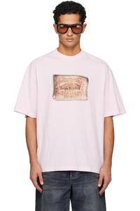 Acne Studios Розовая футболка с логотипом