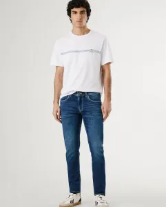 Мужские джинсы Track Fit Slim с застежкой-молнией Pepe Jeans, синий