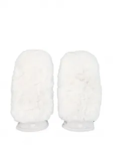 Стеганые варежки Hill с искусственным мехом Goldbergh, белый