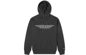 Толстовка унисекс с капюшоном, средней толщины, стандартного размера Sacai, черный